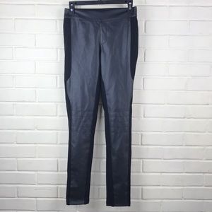 Milk26 Black Front Leather Leggings